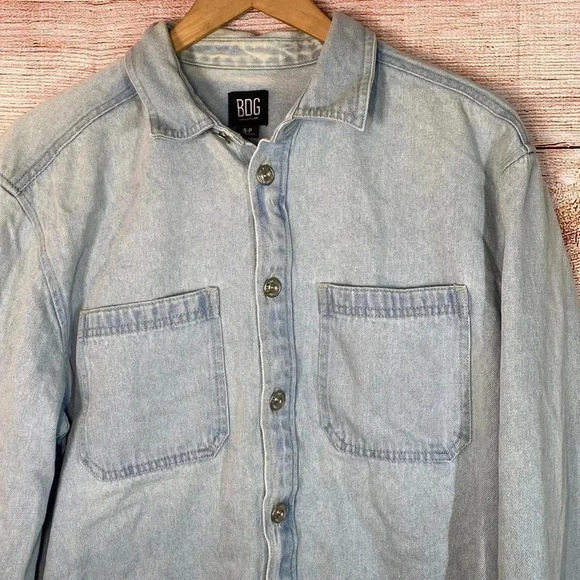 BDG Urban Outfitters Men’s Denim Jean Jacket Button Up Blue Small - Picture 5 of 7
